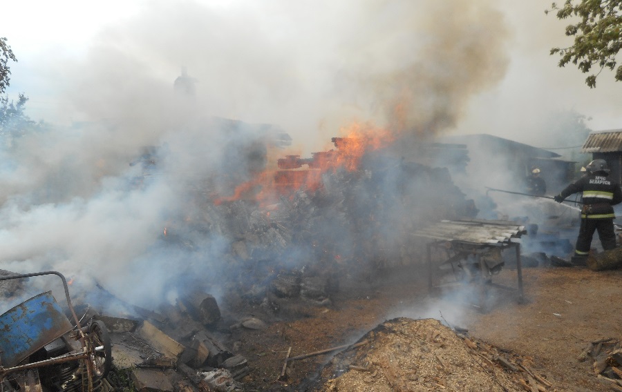 Пожар в деревне Савичи