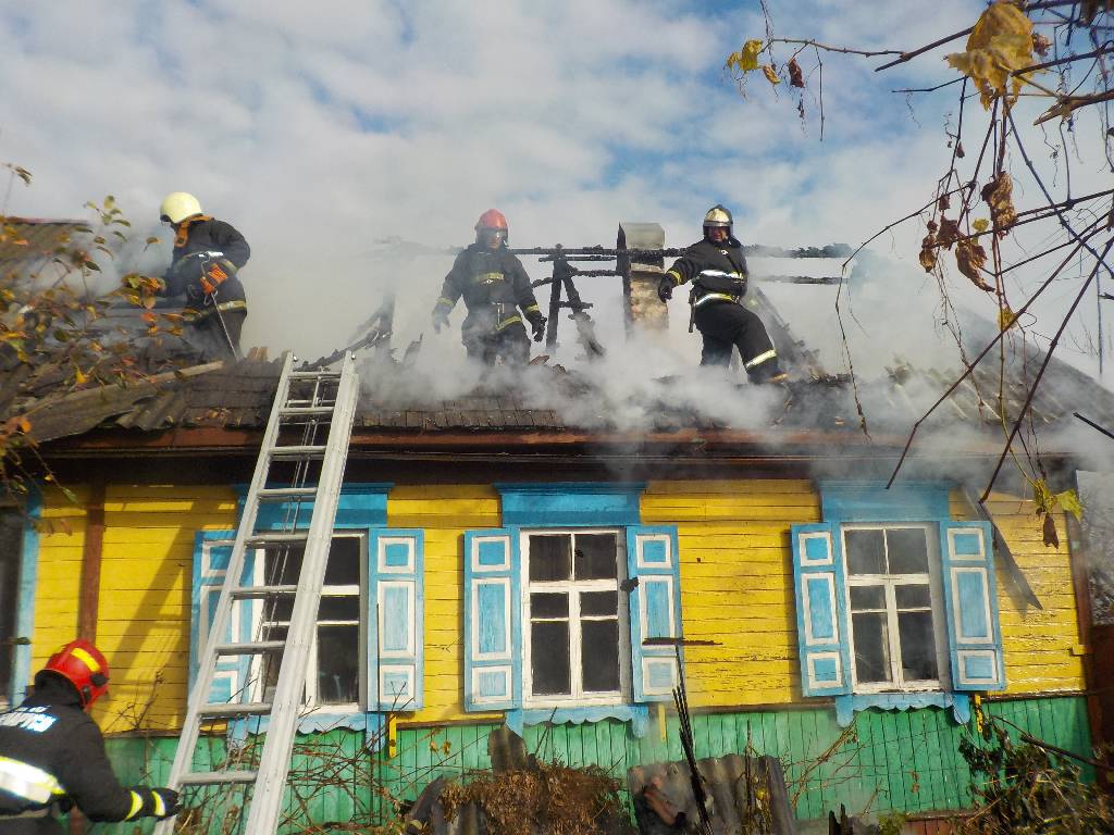 Пожар в деревне Гончаровка