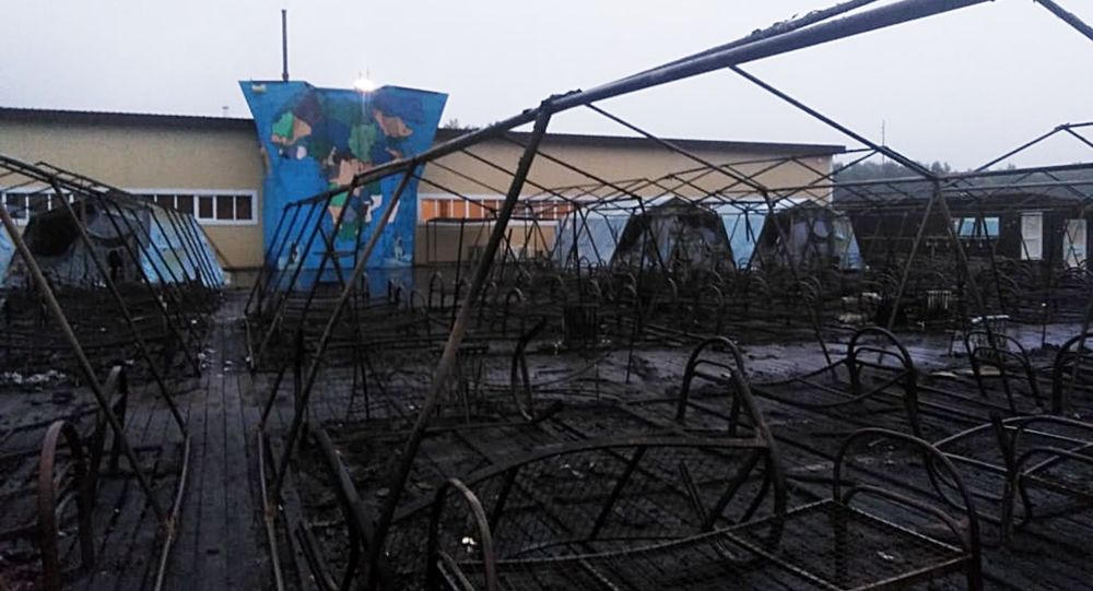 Пожар в детском лагере под Хабаровском