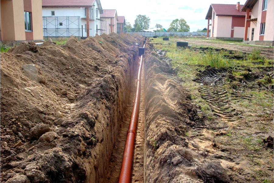 Строительство сетей водоснабжения и канализации