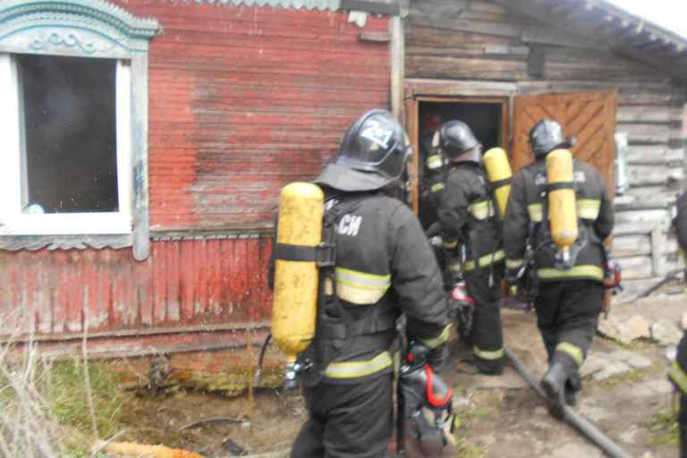 В деревне Калиновка горел частный жилой дом