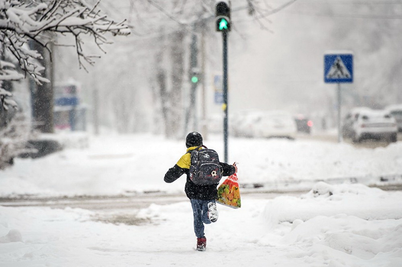 У детей зимние каникулы. ГАИ призывает быть внимательными на дорогах