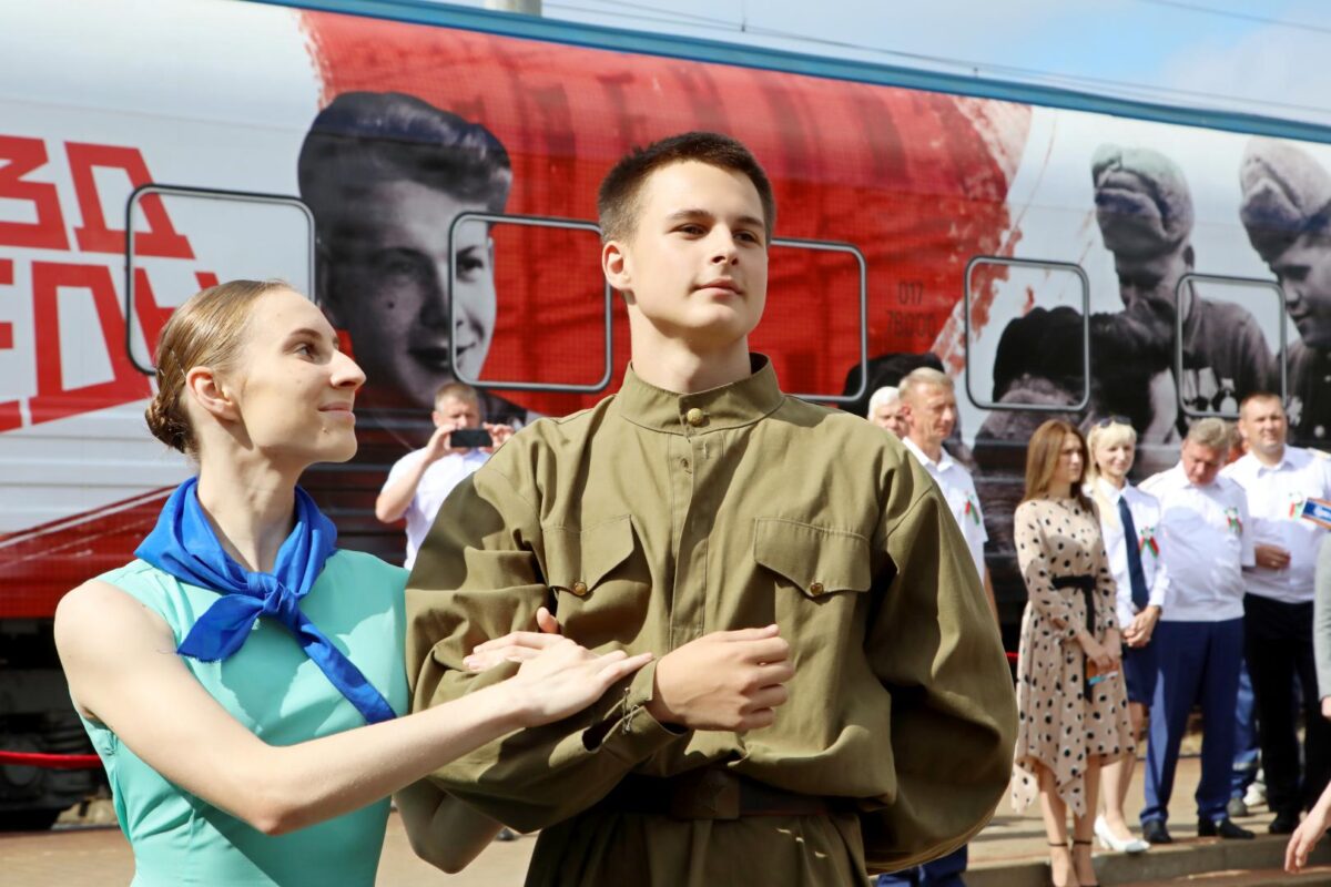 На Бобруйщину прибыл уникальный передвижной музей «Поезд Победы»