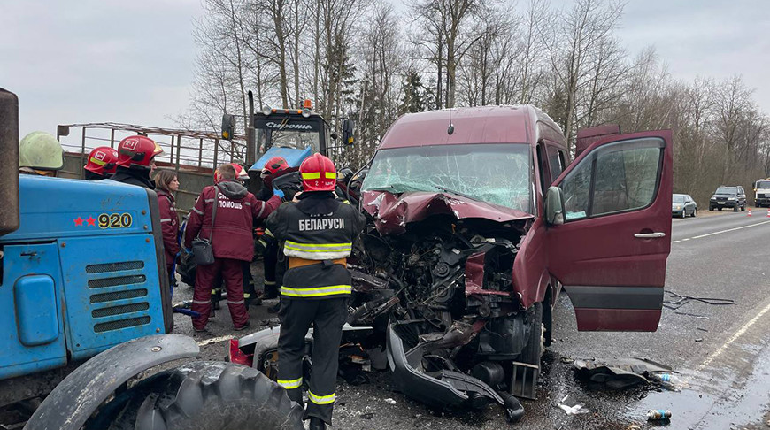 Десять человек пострадали в ДТП на трассе Бобруйск – Глуск