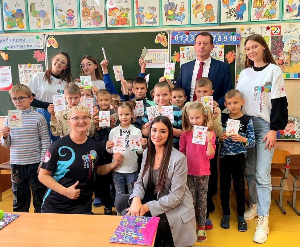 Волонтеры клуба «СЛОН» Белорусского университета культуры и искусств посетили воспитанников Каменской специальной школы-интерната