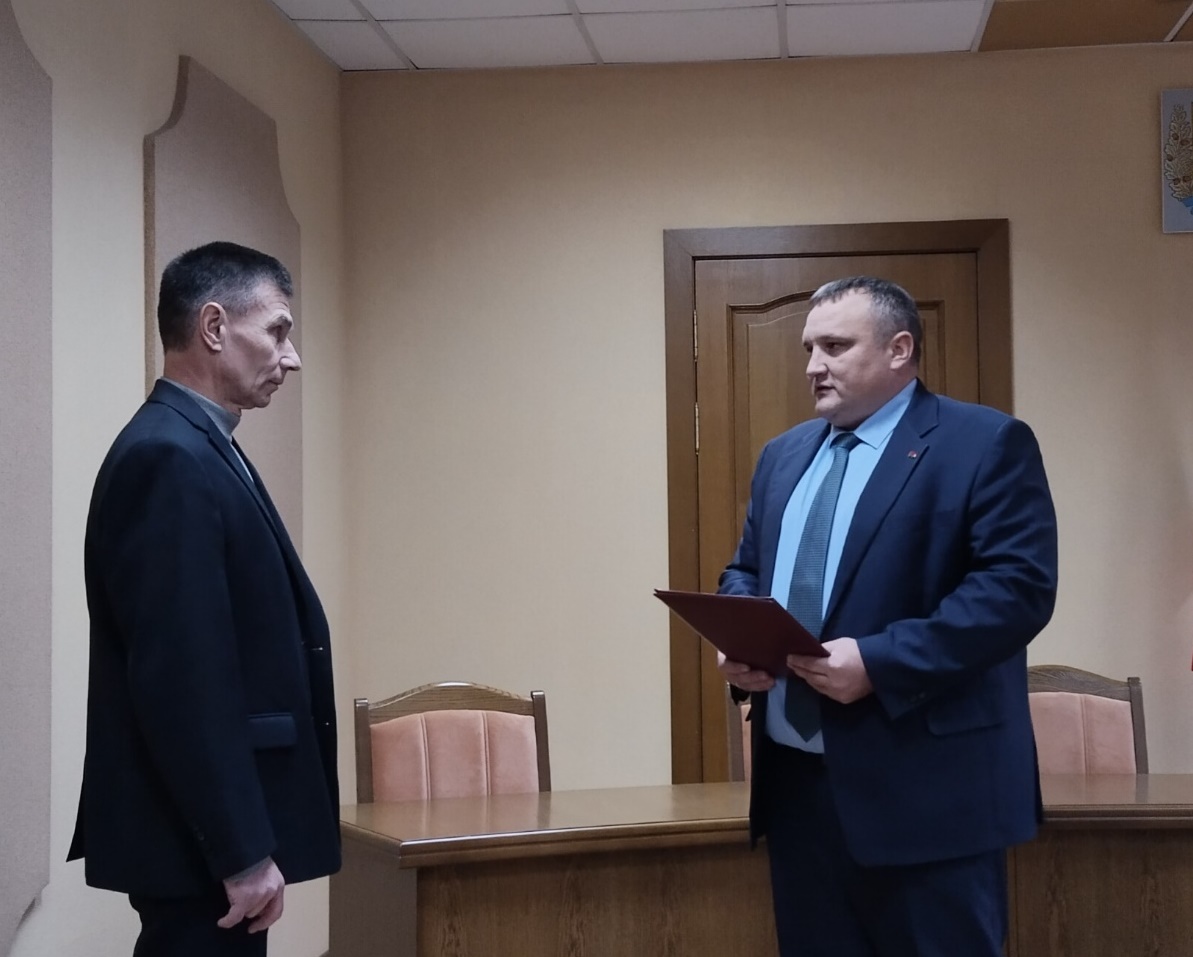 Виталий Шевчук награжден Почетной грамотой райисполкома