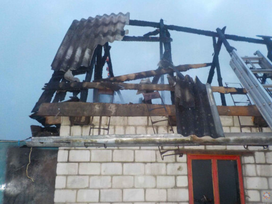 Пожар в Телуше унес жизнь человека